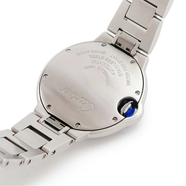 腕時計 カルティエ Cartier バロンブルー ドゥ カルティエ 33mm W4BB0021 自動巻き メンズ レディース 純正ダイヤ ギョウシェ 青針