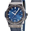 腕時計 ウブロ HUBLOT クラシックフュージョン セラミックブルー 542.CM.7170.LR 自動巻き メンズ 新品同様 デイト ブラック 黒 青