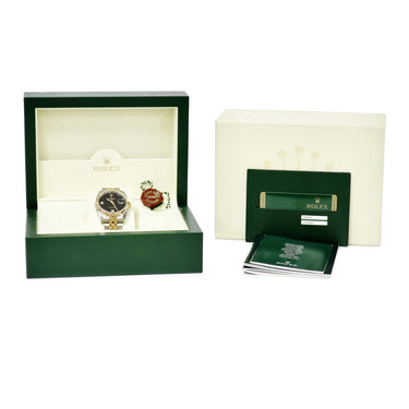 腕時計 ロレックス ROLEX デイトジャスト 36 116233 2BR V番 自動巻き メンズ V番 K18YG×SS コンビ 純正ダイヤ ブラック オニキス