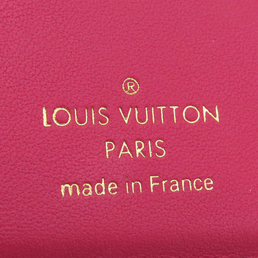ルイヴィトン LOUIS VUITTON ポルトフォイユ カプシーヌ XS M68587 ノワール×ホットピンク レザー トリヨンレザー 三つ折り財布 ゴールド金具