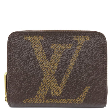ルイヴィトン LOUIS VUITTON ジッピー コインパース M69354 モノグラム レザー モノグラムジャイアントキャンバス コインケース ゴールド金具 茶 小銭入れ カード入れ