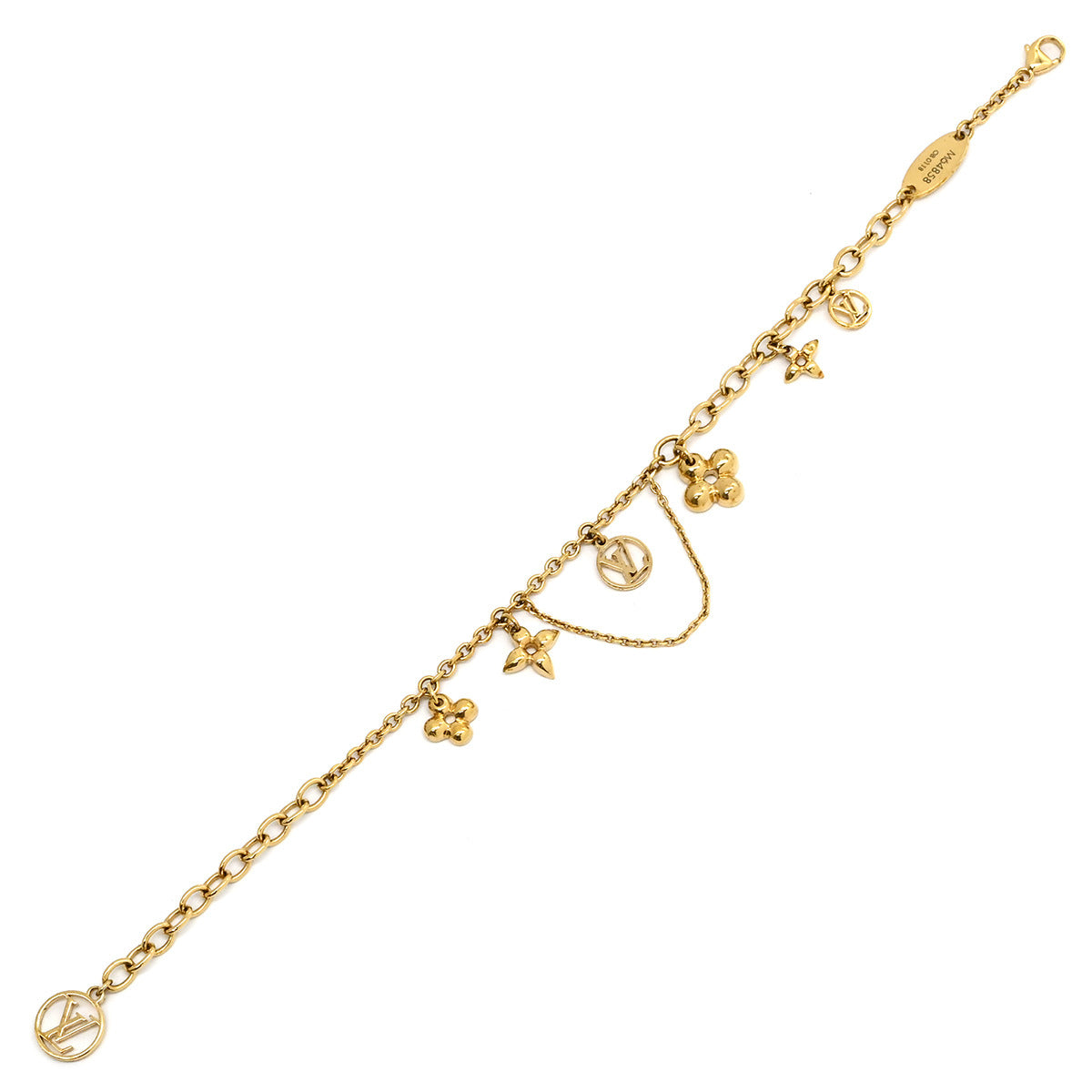 ルイヴィトン LOUIS VUITTON ブラスレ ブルーミング M64858 ゴールド