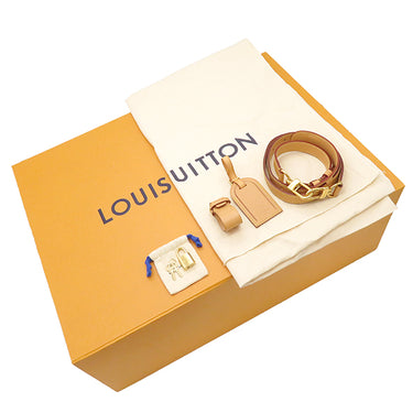 ルイヴィトン LOUIS VUITTON キーポル バンドリエール50 M44739 モノグラムジャイアントリバース レザー モノグラムジャイアントリバースキャンバス ボストンバッグ ゴールド金具 茶