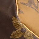 ルイヴィトン LOUIS VUITTON キーポル バンドリエール50 M44739 モノグラムジャイアントリバース レザー モノグラムジャイアントリバースキャンバス ボストンバッグ ゴールド金具 茶