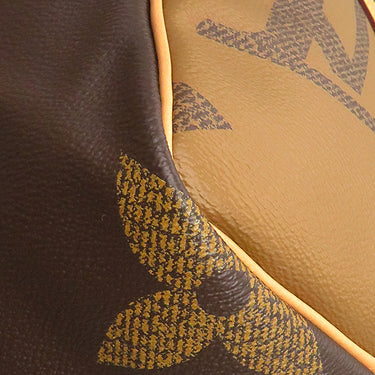 ルイヴィトン LOUIS VUITTON キーポル バンドリエール50 M44739 モノグラムジャイアントリバース レザー モノグラムジャイアントリバースキャンバス ボストンバッグ ゴールド金具 茶