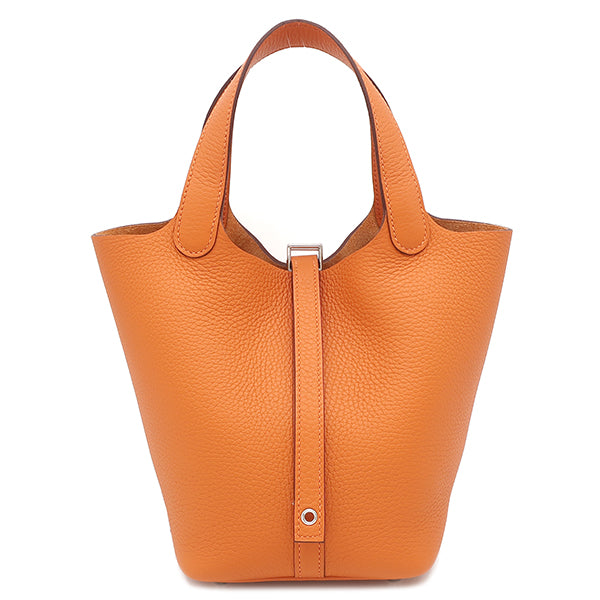 オレンジボックス(ピコタンロックPM用) エルメス HERMES ピコタンロックPM オレンジ トリヨンクレマンス