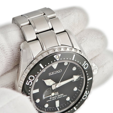 腕時計 グランドセイコー Grand Seiko スプリングドライブ ダイバーズ200ｍ SBGA029 9R65-0AM0 自動巻き メンズ 黒 デイト パワーリザーブ