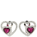 フレッド FRED プリティウーマン ホワイトゴールド K18WG ルベライト ダイヤモンド ピアス ハートカット ルベライト ダイヤモンド 750 18K WG