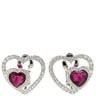 フレッド FRED プリティウーマン ホワイトゴールド K18WG ルベライト ダイヤモンド ピアス ハートカット ルベライト ダイヤモンド 750 18K WG