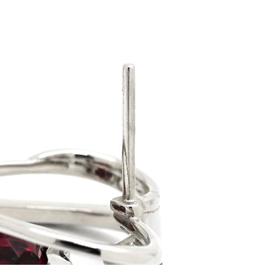 フレッド FRED プリティウーマン ホワイトゴールド K18WG ルベライト ダイヤモンド ピアス ハートカット ルベライト ダイヤモンド 750 18K WG