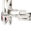 フレッド FRED プリティウーマン ホワイトゴールド K18WG ルベライト ダイヤモンド ピアス ハートカット ルベライト ダイヤモンド 750 18K WG