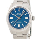 腕時計 ロレックス ROLEX オイスター パーペチュアル 134300 ランダム番 自動巻き メンズ 新品同様 ランダム番 メッドブルー 青