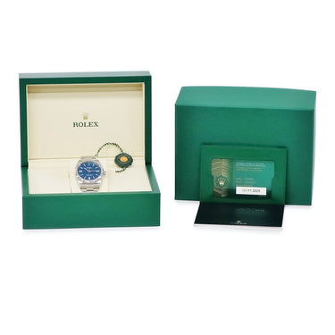 腕時計 ロレックス ROLEX オイスター パーペチュアル 134300 ランダム番 自動巻き メンズ 新品同様 ランダム番 メッドブルー 青