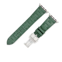 エルメス HERMES 純正 アップルウォッチ 44 45 46 49 mm用 キリム カーキ ラバー ステンレススチール 腕時計パーツ ラバー ベルト 35ｍｍ 緑 バックル付き
