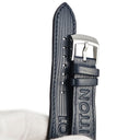ルイヴィトン LOUIS VUITTON タンブール用 ラバーバンド ネイビー ラバー ステンレススチール 腕時計パーツ 純正 ワンタッチ 替え ベルト 純正SS製尾錠付き エピ 21mm ネイビー 紺