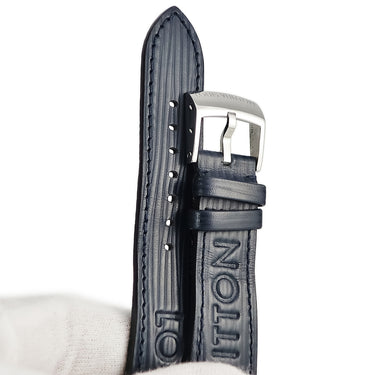 ルイヴィトン LOUIS VUITTON タンブール用 ラバーバンド ネイビー ラバー ステンレススチール 腕時計パーツ 純正 ワンタッチ 替え ベルト 純正SS製尾錠付き エピ 21mm ネイビー 紺