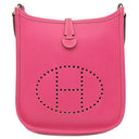 エルメス HERMES エヴリンTPM ローズティリアン トリヨンクレマンス ショルダーバッグ シルバー金具