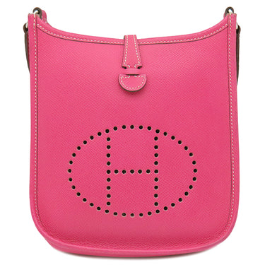 エルメス HERMES エヴリンTPM ローズティリアン トリヨンクレマンス ショルダーバッグ シルバー金具