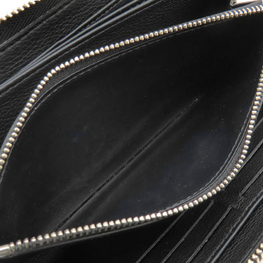 ルイヴィトン LOUIS VUITTON ジッピー ロックミー M62622 ブラック カーフ 長財布 シルバー金具 黒 LVロゴプレート ラウンドファスナー