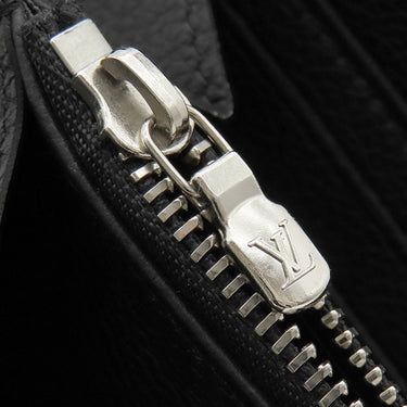 ルイヴィトン LOUIS VUITTON ジッピー ロックミー M62622 ブラック カーフ 長財布 シルバー金具 黒 LVロゴプレート ラウンドファスナー