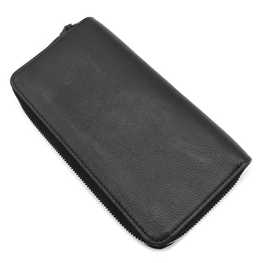 ルイヴィトン LOUIS VUITTON ジッピー ロックミー M62622 ブラック カーフ 長財布 シルバー金具 黒 LVロゴプレート ラウンドファスナー