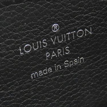 ルイヴィトン LOUIS VUITTON ジッピー ロックミー M62622 ブラック カーフ 長財布 シルバー金具 黒 LVロゴプレート ラウンドファスナー