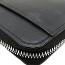 ルイヴィトン LOUIS VUITTON ジッピー ロックミー M62622 ブラック カーフ 長財布 シルバー金具 黒 LVロゴプレート ラウンドファスナー