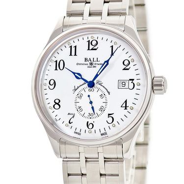 腕時計 ボールウォッチ BALL WATCH トレインマスター スタンダードタイム NM3888D-S1CJ-WH 自動巻き メンズ 未使用 スモールセコンド 白