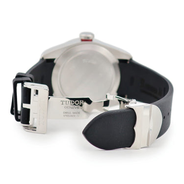 腕時計 チュードル TUDOR ヘリテージ ブラックベイ 79220R J番 自動巻き メンズ J番 イカ針 黒 赤ベゼル 小バラロゴ ダイバーズ