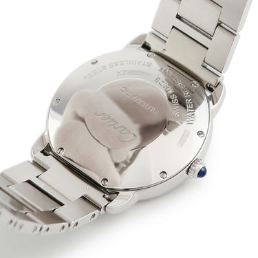 腕時計 カルティエ Cartier ロンドソロ ドゥ カルティエ WSRN0012 自動巻き メンズ ローマン 青針 シルバー