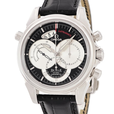 腕時計 オメガ OMEGA デ ヴィル コーアクシャル ラトラパンテ 4847.50.31 自動巻き メンズ スプリットセコンド クロノグラフ デイト