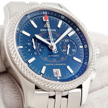 腕時計 ブライトリング BREITLING ベントレー マークVI P26362 P2636212/C707 自動巻き メンズ ブルー クロノグラフ デイト スモールセコンド