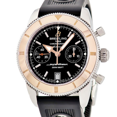 腕時計 ブライトリング BREITLING スーパーオーシャン ヘリテージ クロノグラフ 44 U23370 U237B81ORC 自動巻き メンズ K18PG×SS コンビ