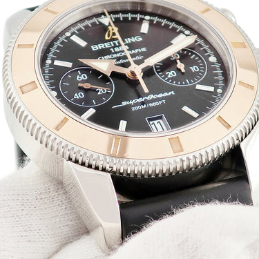 腕時計 ブライトリング BREITLING スーパーオーシャン ヘリテージ クロノグラフ 44 U23370 U237B81ORC 自動巻き メンズ K18PG×SS コンビ