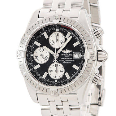 腕時計 ブライトリング BREITLING ウィンドライダー クロノマット エヴォリューション A13356 A156B19PA 自動巻き メンズ ブラック