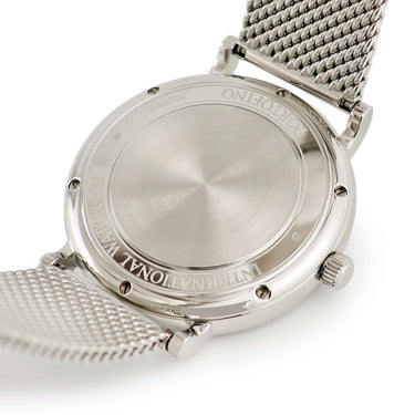 腕時計 IWC IWC ポートフィノ オートマティック IW356506 自動巻き メンズ ブラック デイト バー ローマン メッシュブレス