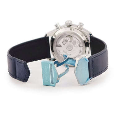 腕時計 タグホイヤー TAG Heuer カレラ トゥールビヨン クロノグラフ CBS5010.FC6543 自動巻き メンズ 未使用 ブルー オープンハート