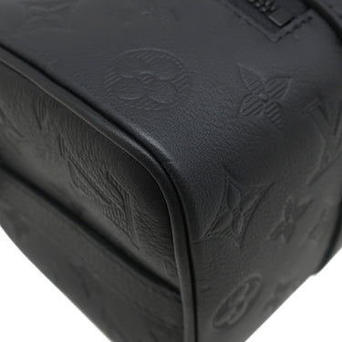 ルイヴィトン LOUIS VUITTON シティ キーポル M26750 ノワール レザー モノグラムシャドウレザー ショルダーバッグ マットブラック金具 黒