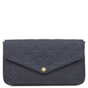 ルイヴィトン LOUIS VUITTON ポシェット フェリシー M83589 ネイビー モノグラムアンプラント チェーンウォレット ゴールド金具 紺 チェーンショルダー