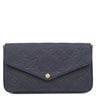 ルイヴィトン LOUIS VUITTON ポシェット フェリシー M83589 ネイビー モノグラムアンプラント チェーンウォレット ゴールド金具 紺 チェーンショルダー