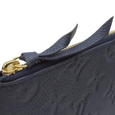 ルイヴィトン LOUIS VUITTON ポシェット フェリシー M83589 ネイビー モノグラムアンプラント チェーンウォレット ゴールド金具 紺 チェーンショルダー