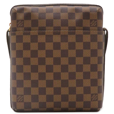 ルイヴィトン LOUIS VUITTON トロター ボブール N41135 ダミエエベヌ ダミエキャンバス ショルダーバッグ シルバー金具 茶