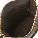 ルイヴィトン LOUIS VUITTON トロター ボブール N41135 ダミエエベヌ ダミエキャンバス ショルダーバッグ シルバー金具 茶