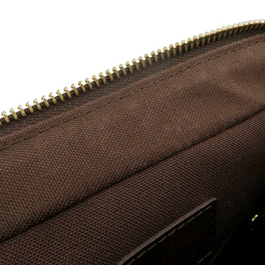 ルイヴィトン LOUIS VUITTON トロター ボブール N41135 ダミエエベヌ ダミエキャンバス ショルダーバッグ シルバー金具 茶