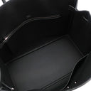 エルメス HERMES シャドーバーキン35 ブラック ヴォースイフト ハンドバッグ シルバー金具 黒