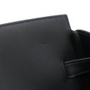 エルメス HERMES シャドーバーキン35 ブラック ヴォースイフト ハンドバッグ シルバー金具 黒