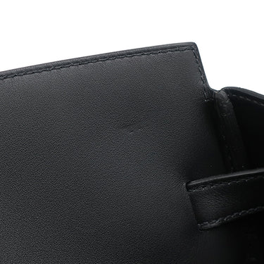 エルメス HERMES シャドーバーキン35 ブラック ヴォースイフト ハンドバッグ シルバー金具 黒