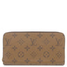 ルイヴィトン LOUIS VUITTON ジッピー ウォレット M82444 モノグラムリバース レザー モノグラムリバースキャンバス 長財布 ゴールド金具 茶 ラウンドファスナー