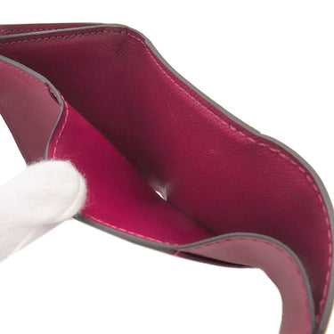 ルイヴィトン LOUIS VUITTON ポルトフォイユ ゾエ M62932 フューシャ モノグラムキャンバス レザー 三つ折り財布 ゴールド金具 茶 ピンク