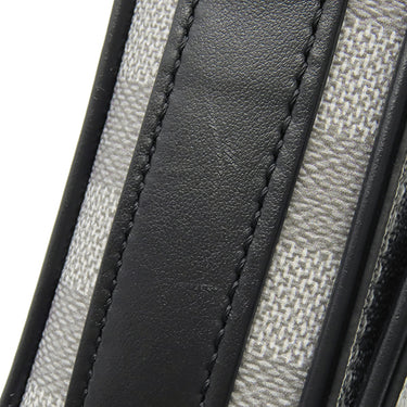 ルイヴィトン LOUIS VUITTON ステュディオ メッセンジャー N50014 アンタークティカ ダミエグラフィット3Dキャンバス ショルダーバッグ シルバー金具 黒 グレー